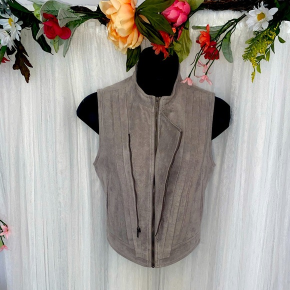 BCBG Suede Vest - Picture 3 of 5